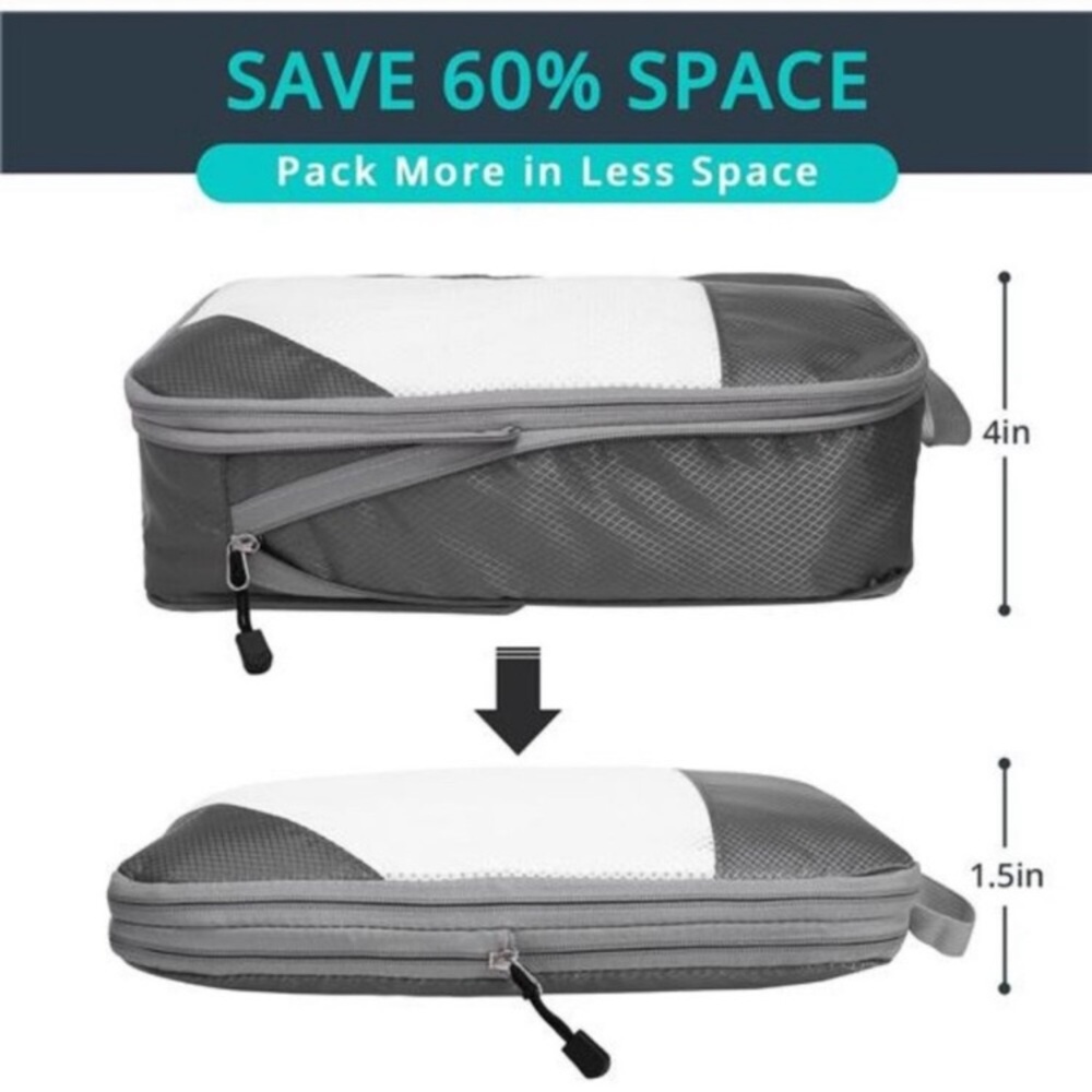 Compression Packing Cubes for Travel,Packing Cubes Compression Travel Essentials - Picture 4 of 8